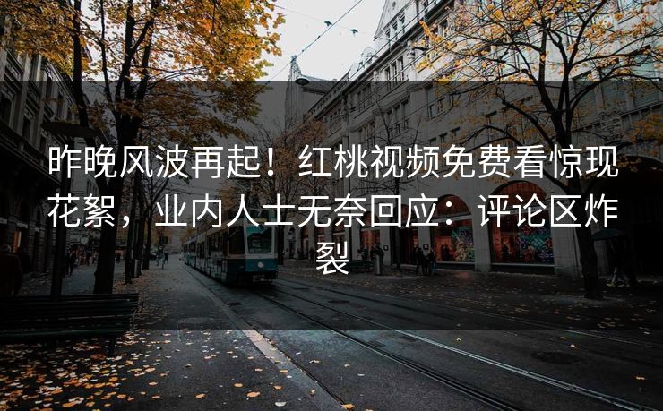 昨晚风波再起！红桃视频免费看惊现花絮，业内人士无奈回应：评论区炸裂